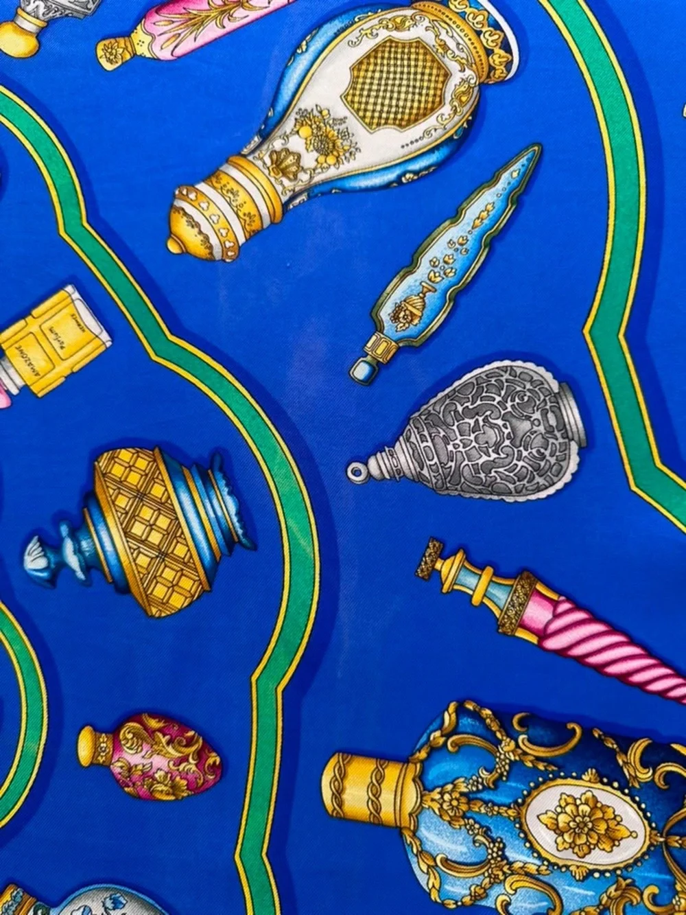 Hermes Silk Scarf Multicolor Hand Rolled Made in France